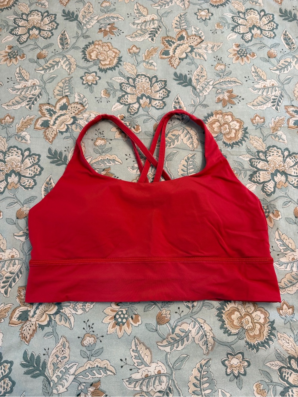 lululemon athletica Red Strappy Sports Bra